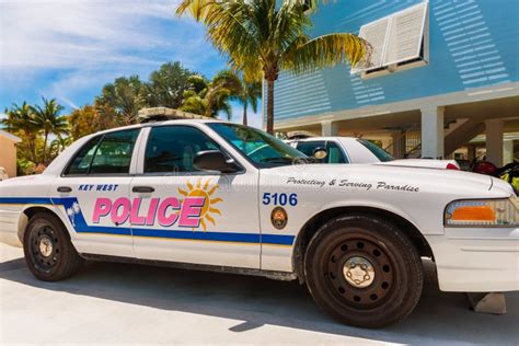 Key West Police Car in Little Torch Key Florida USA Editorial Stock Photo - Image of little ...