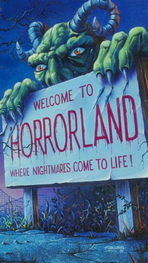 WELCOME TO HORRORLAND! | Horror artwork, Retro horror, Vintage horror