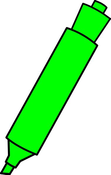 Green Highlighter Marker Clip Art at Clker.com - vector clip art online ...