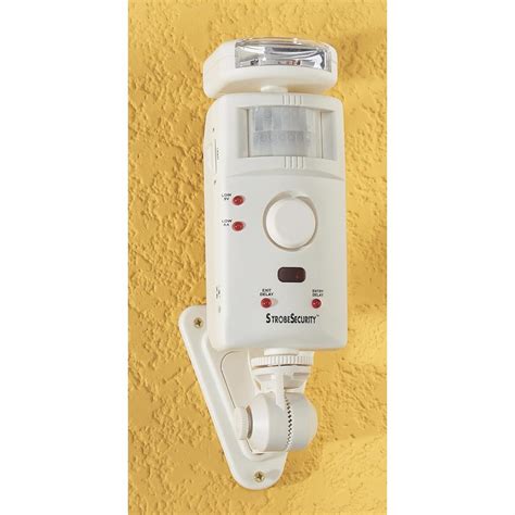 Motion Sensor Alarm With Strobe - 416820, Solar & Outdoor Lighting