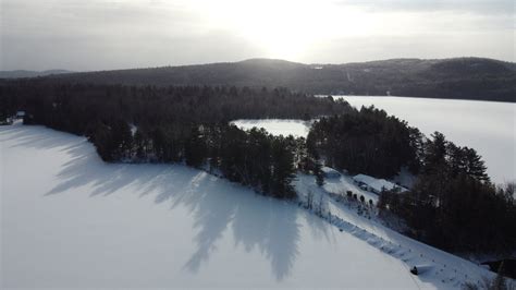 Aerial Photography of Snow-covered Field and Trees · Free Stock Photo