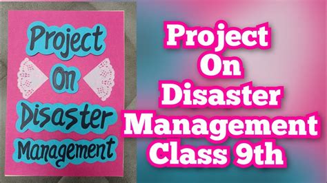 Disaster Management Project For Class And 10, 49% OFF