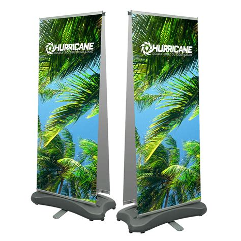 Outdoor Banner Stand | Printed Double Sided Graphics | Durable Robust Base | Indigo Displays