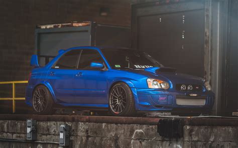 Download wallpapers Subaru Impreza WRX STI, 4k, stance, blue Impreza ...