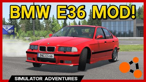 BeamNG - AWESOME BMW E36 - E36 Revamp Mod - YouTube