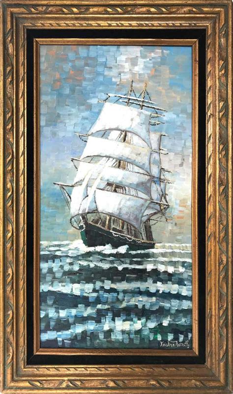 Clipper Ship Painting - 131 For Sale on 1stDibs | clipper ship ...