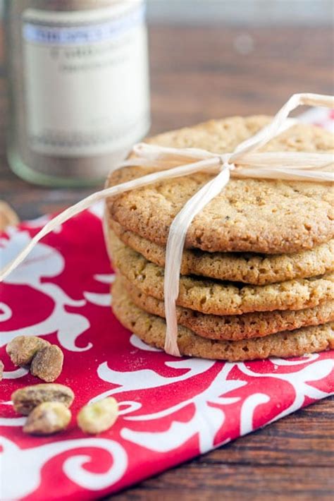 Pistachio Cardamom Cookies | Healthy Delicious