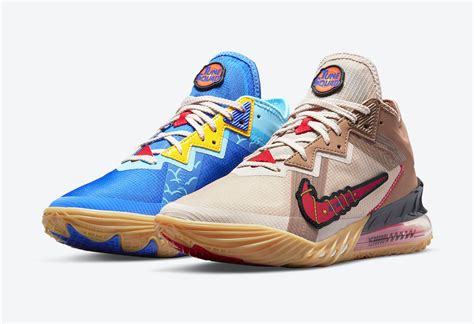 Space Jam x Nike LeBron 18 Low Wile E. vs Roadrunner CV7562-401 Release Date - SBD