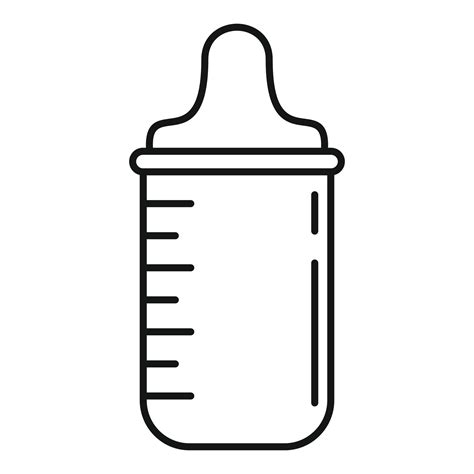 Baby bottle icon, outline style 14588049 Vector Art at Vecteezy