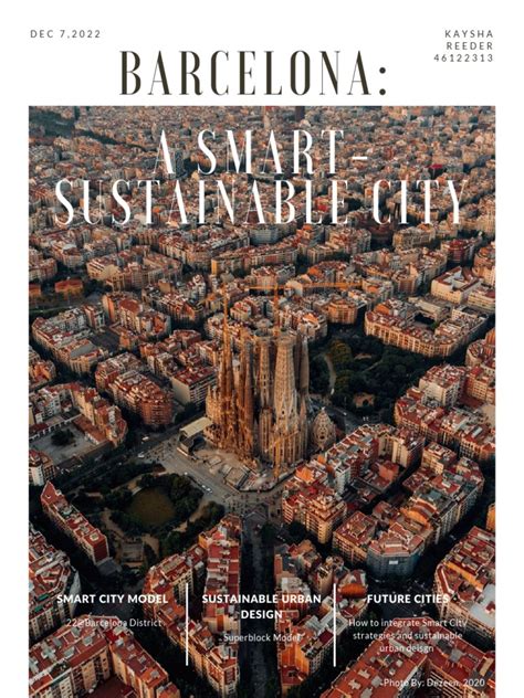 Barcelona A Sustainable-Smart City | PDF | City | Sustainable City