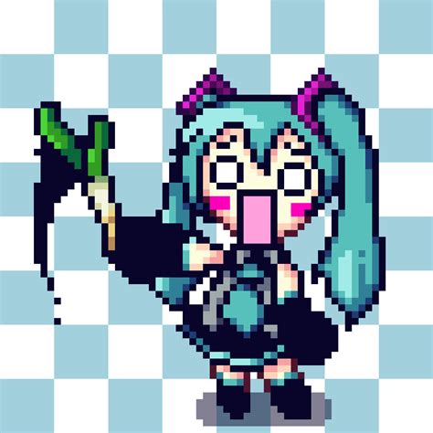 Miku and a leek by Just-a-ng-dummy on Newgrounds