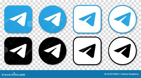 Telegram Icon Logo Simple Editorial Image | CartoonDealer.com #142174986