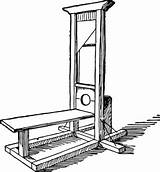 Guillotine Vintage Illustration Drawing Line Art Vector  sketch template