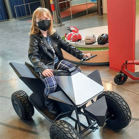 FIRST RIDE: Tesla Cyberquad Electric ATV for Kids!