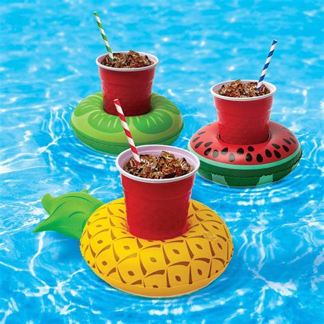 2019 Hot Sale Inflatable Drinks Cup Holder Pool Floats Bar Coasters ...