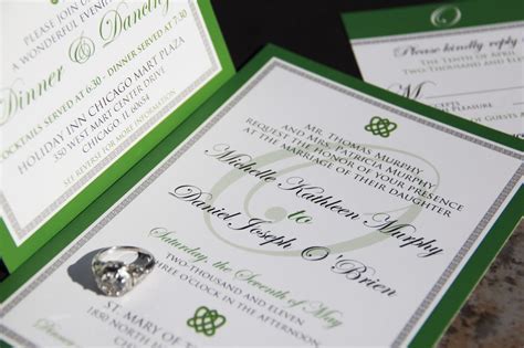 Irish Celtic Inspired Wedding Invitation Suite. Celtic Knot