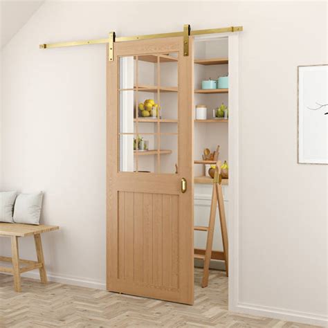 Quiet Glide Soft Close Standard Single Barn Door Hardware Kit & Reviews | Wayfair