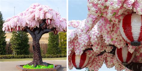 LEGOLAND Japan Breaks Record With Cherry Blossom Tree Made From 880,000 LEGO Bricks