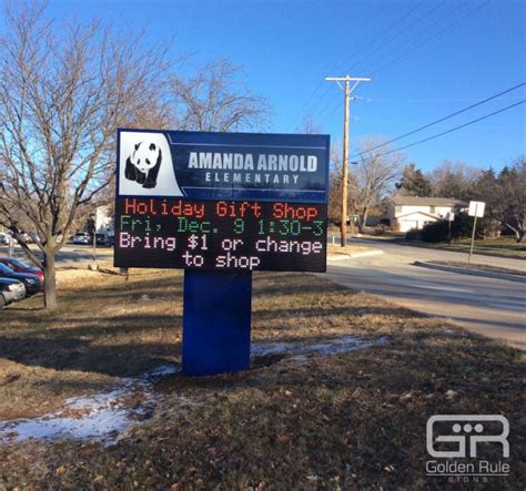 School Marquee Signs | LED School Signs | Golden Rule Signs