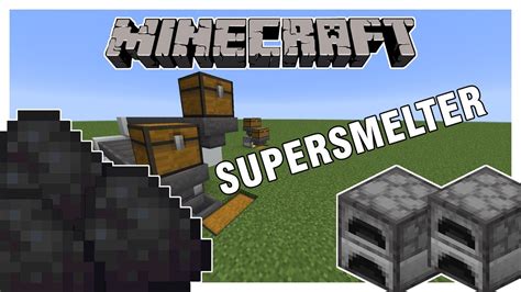 SUPER SMELTER TUTORIAL | Minecraft 1.15 Tutorial - YouTube