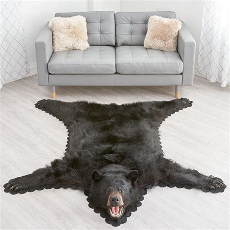 Shop for 5 Foot 7 Inch (170cm) Black Bear Rug 33601211FB at Bear Skin Rugs