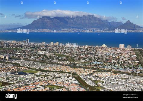 Aerial photo of Table View looking towards Table Mountain and Cape Town ...