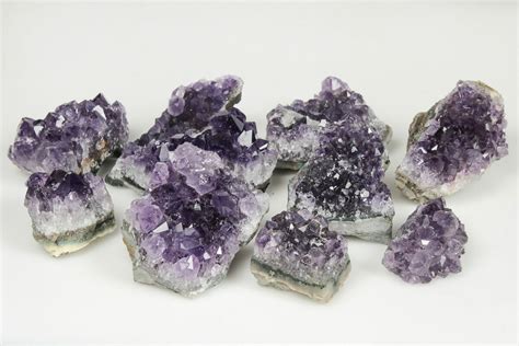 1-2" Dark Purple Amethyst Crystal Clusters - Uruguay For Sale - FossilEra.com