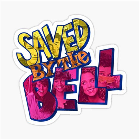 "Saved By The Bell Logo Photo Collage" Sticker for Sale by MoseniJikasu | Redbubble