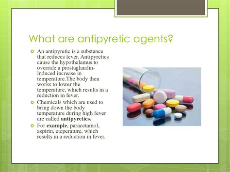 SOLUTION: What are antipyretic agents - Studypool