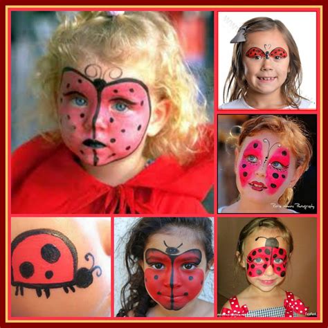 Ladybug face paint tutorial | Ladybug face paint, Halloween makeup for ...