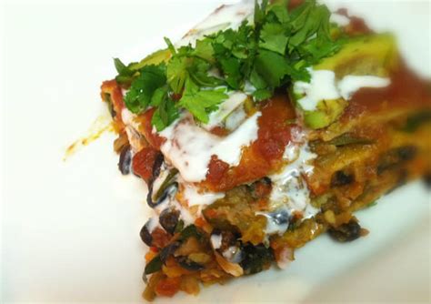 Healthy Vegetarian Enchilada Pie Recipe