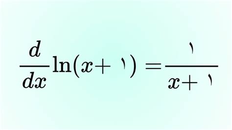 مشتق ln(x+1) – به زبان ساده + مثال و حل تمرین – فرادرس - مجله‌