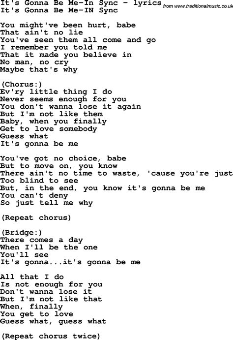 It's Gonna Be Me - Nsync It S Gonna Be Me 2000 Cd Discogs / (it's gonna be me) ooh yeah. - kmessaxh