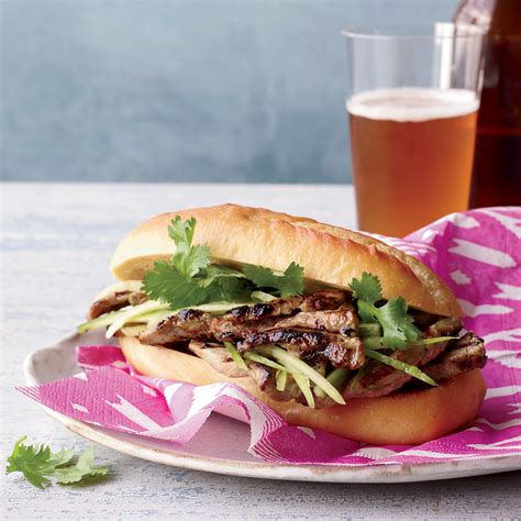 Grilled Pork Banh Mi | Recipe | Healthy asian recipes, Grilled pork ...