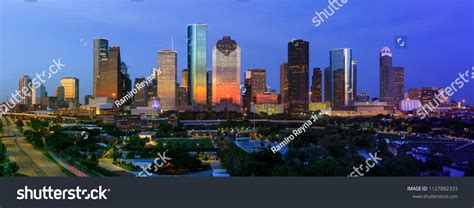 Houston Texas Skyline Sunset Stock Photo 1127882333 | Shutterstock