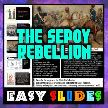 Easy Slides: The Sepoy Rebellion of 1857 by History Activated | TPT