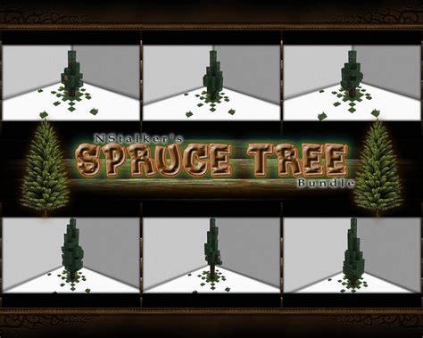 Spruce Tree [Schematic Bundle] - 6 Designs / Different Sizes Minecraft Map