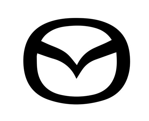 Mazda Brand Logo Car Symbol Black Design Japan Automobile Vector Illustration 20502890 Vector ...