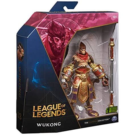 League of Legends, 6-Inch Wukong Collectible Figure with Premium ...