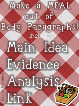 MEAL Paragraph Format Poster by Lots of Literature | TpT