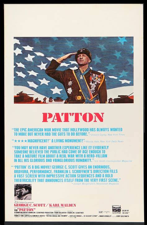 Patton (1970) Original Window Card Movie Poster - Original Film Art - Vintage Movie Posters