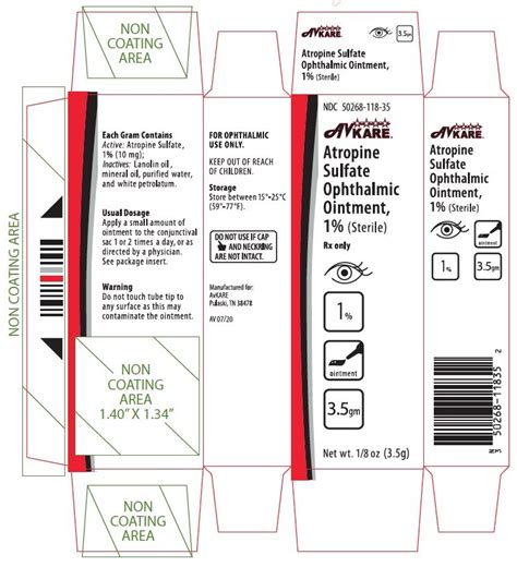 Atropine Sulfate Ophthalmic Ointment: Package Insert / Prescribing Info