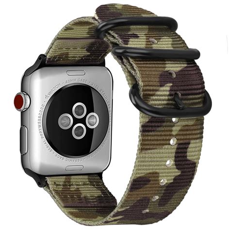 Fintie Apple Watch Band 42mm Woven Nylon Bands Adjustable Sport Strap ...