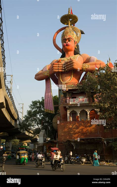 Giant 108 foot high statue of Lord Hanuman, Hanuman Mandir, Karol Bagh ...