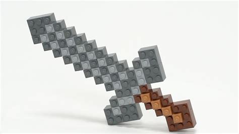 How to Build a Minecraft Sword with LEGO®️ Bricks tutorial - YouTube