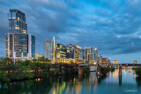 Blue Hour In Austin, Texas | A blue hour view of downtown Au… | Flickr