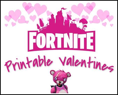 Fortnite Valentine's Day Cards - Free Printable Fortnite Valentines | Valentines printables free ...