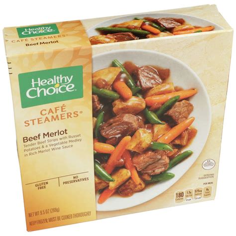 Healthy Choice Cafe Steamers Beef Merlot