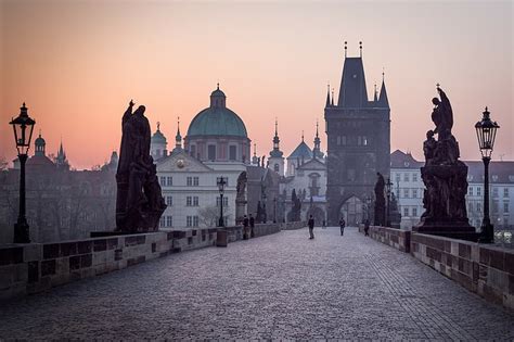 HD wallpaper: Prague, Czech Republic Charles Bridge, Tower, Dome ...