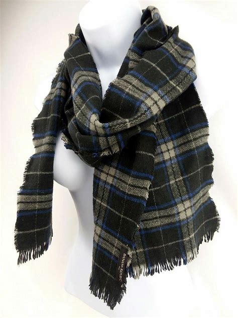 Banana Republic Winter Scarf, Blue/Black/Gray A437 | eBay